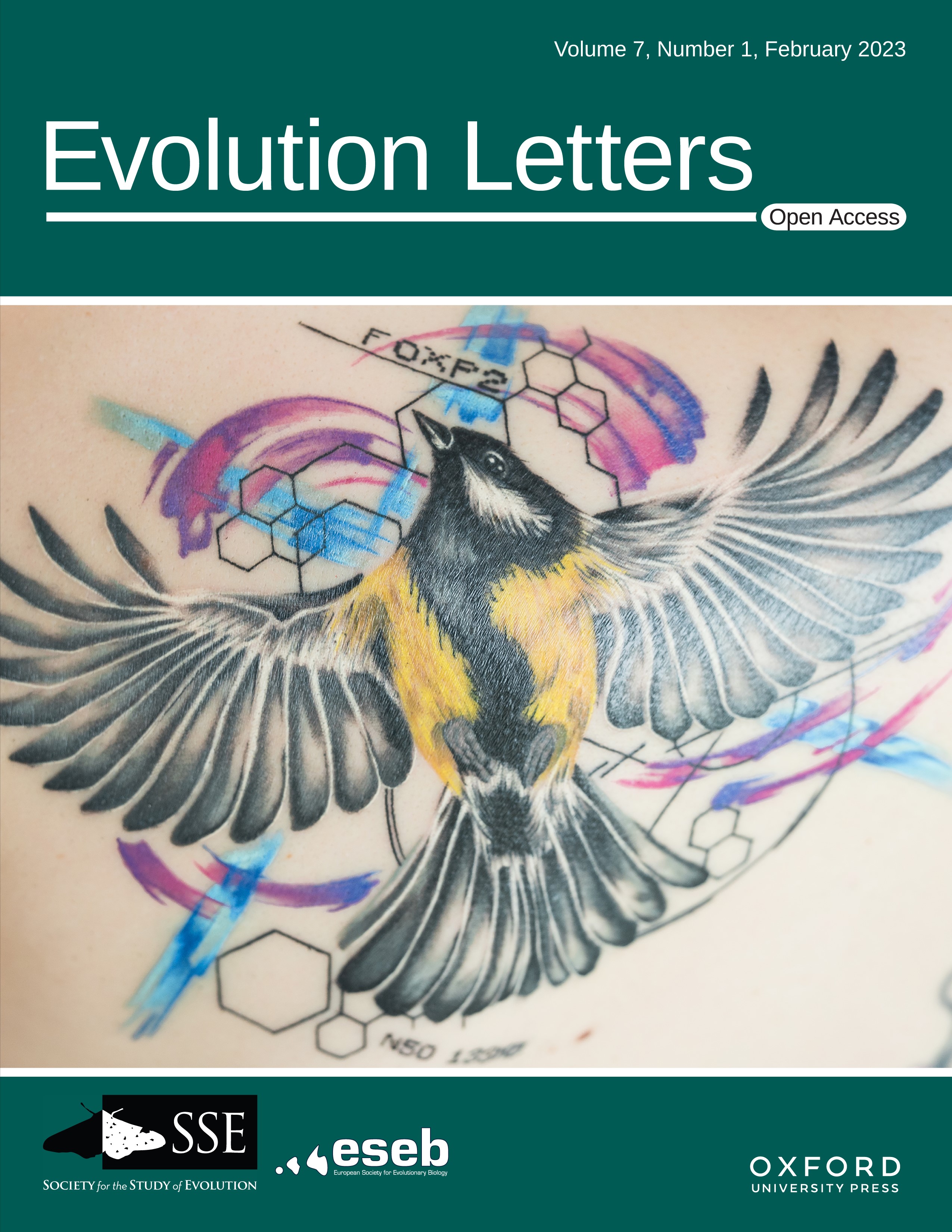 Evolution Letters journal cover
